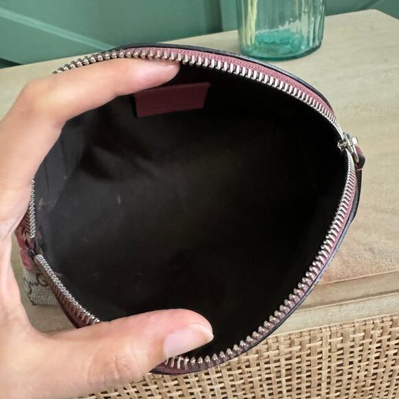 GG Supreme Monogram Blooms Small Pouch Cosmetic Case Beige Multicolor Dry Rose - Picture 7 of 10